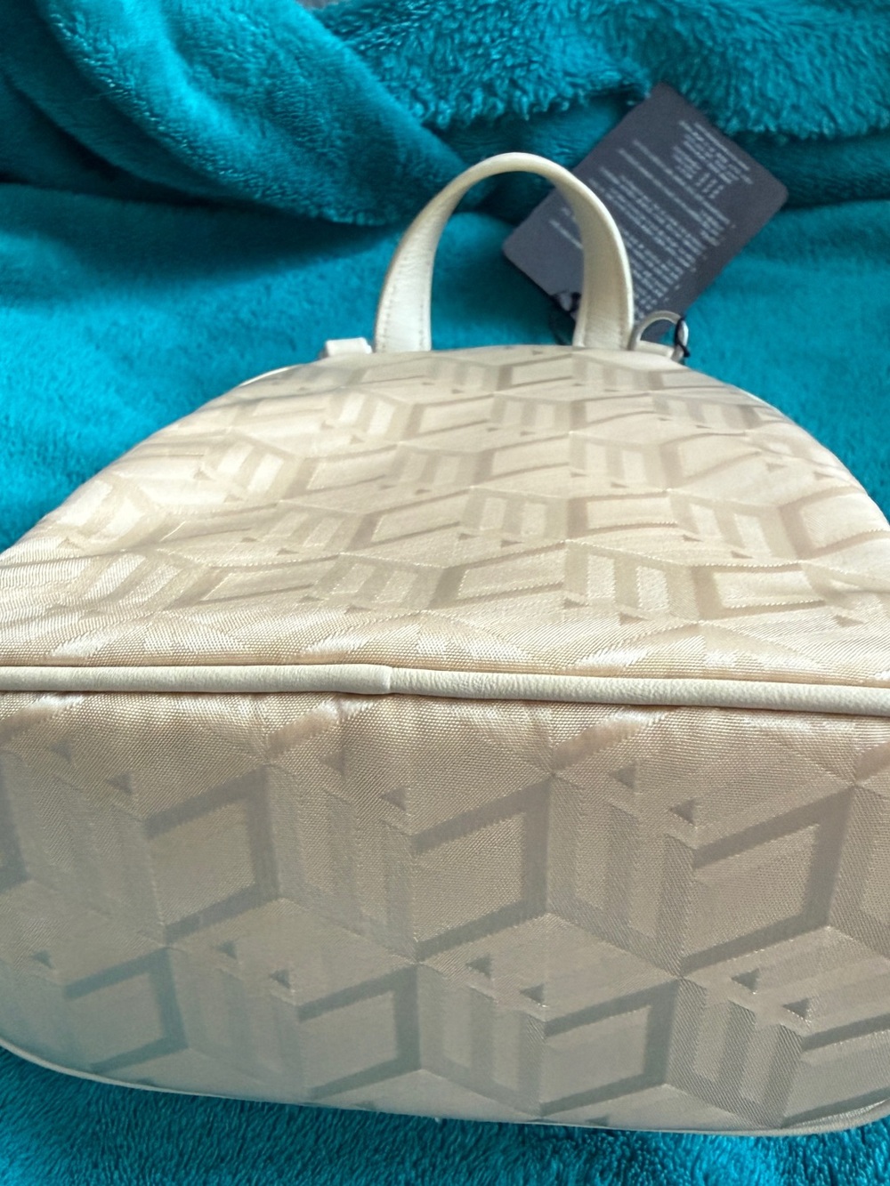 MCM Stark Beige Monogram Mini Backpack authentic - Picture 3 of 9